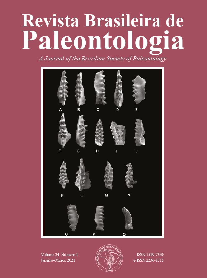 					View Vol. 24 No. 1 (2021): Revista Brasileira de Paleontologia
				
