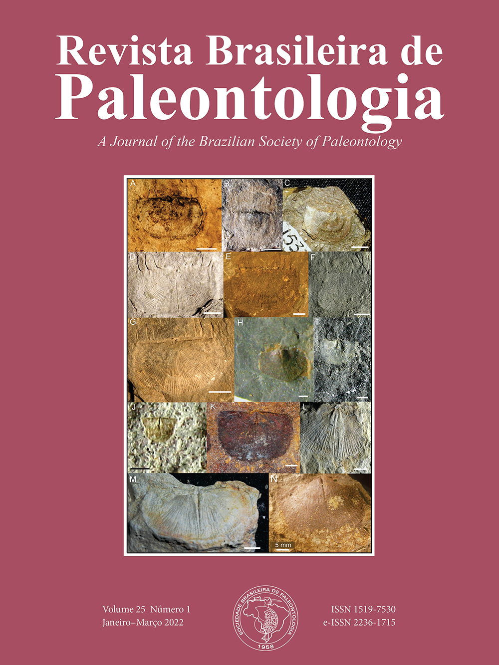 					View Vol. 25 No. 1 (2022): Revista Brasileira de Paleontologia 
				