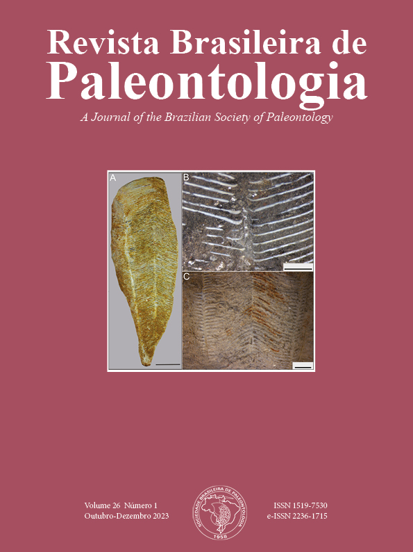 					View Vol. 26 No. 1 (2023): Revista Brasileira de Paleontologia 
				