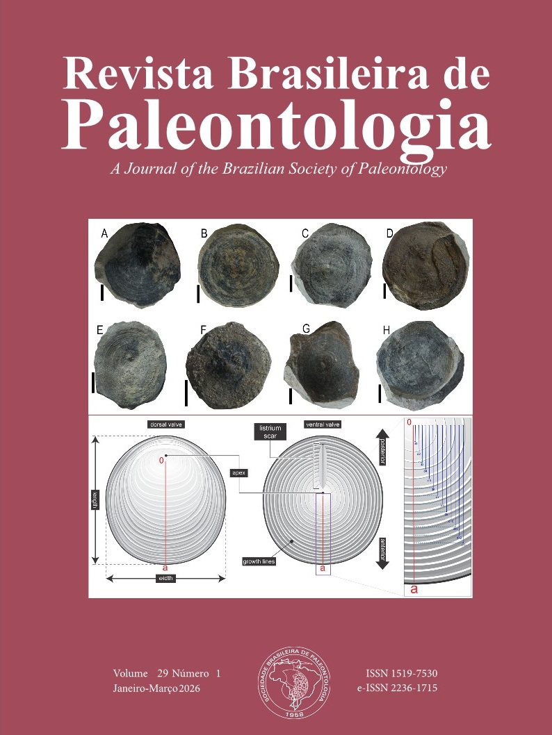					View Vol. 29 No. 1 (2026): Revista Brasileira de Paleontologia
				
