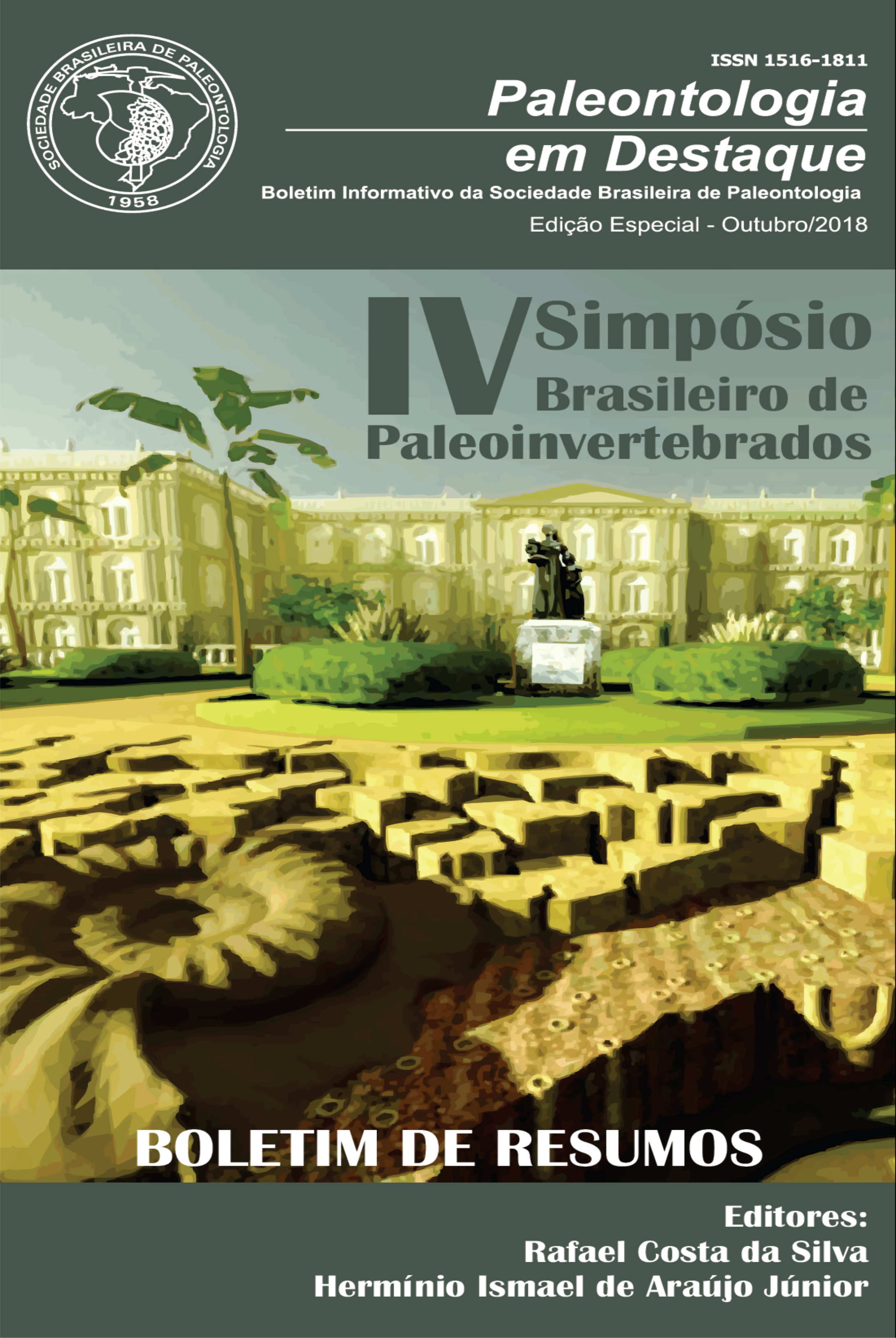 					Visualizar v. 33 n. Edição Especial (2018): Boletim de Resumos IV Simpósio Brasileiro Paleoinvertebrados 2018
				