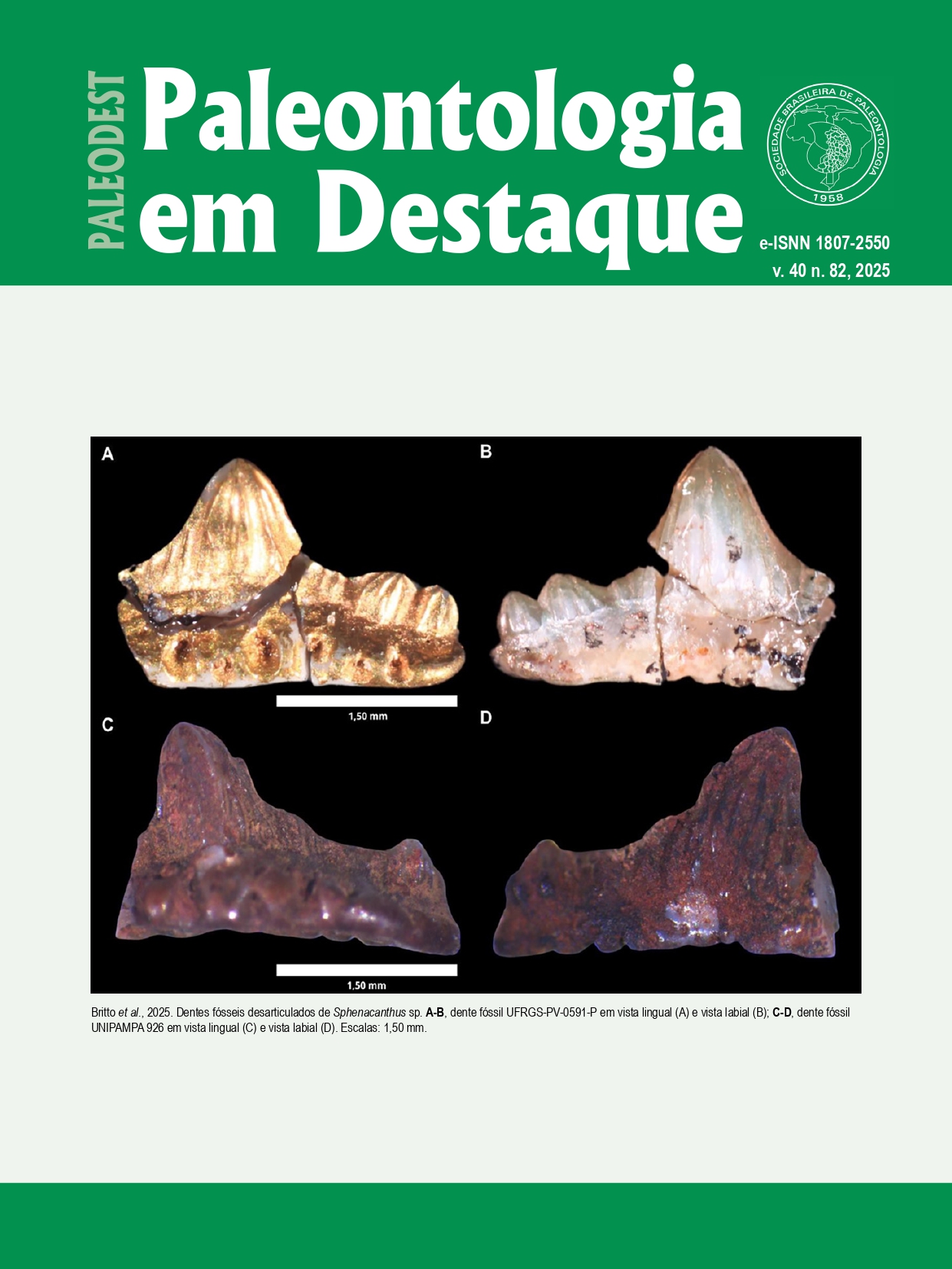 					Visualizar v. 40 n. 82 (2025): Boletim de Resumos PALEOs 2024 - v. 40 n. 82 (2025)
				